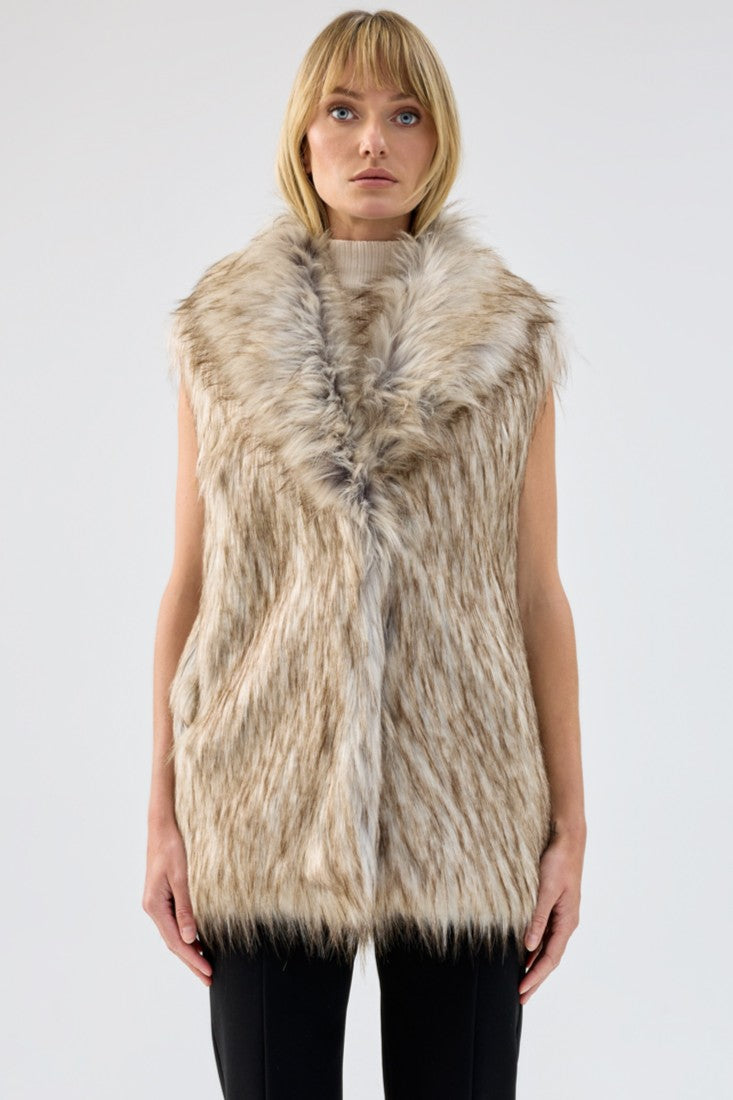 UNREAL FUR Rubicon Vest - Natural - Magpie Style