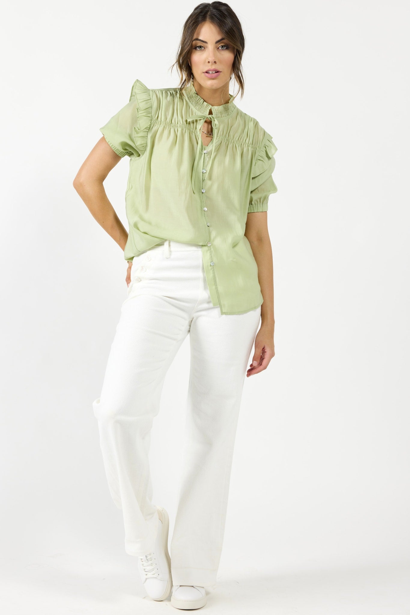 DRAMA THE LABEL Sailor Jean - Off White - Magpie Style