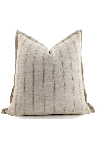 Earth Striped Natural Cushion