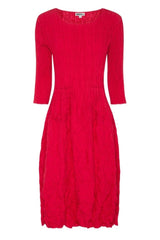 ALQUEMA 3/4 Sleeve Smash Pocket Dress - Raspberry