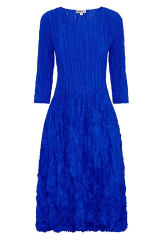 ALQUEMA 3/4 Sleeve Smash Pocket Dress - Royal