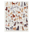 Completed dog illustration jigsaw puzzle