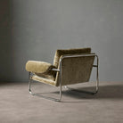 Zeke Armchair - Green & Chrome