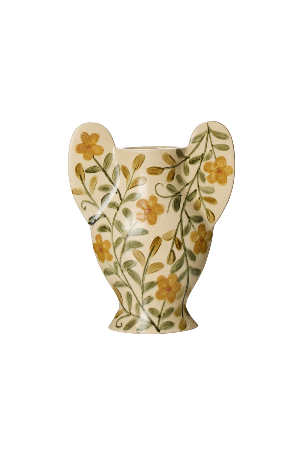 Florien Botanical Vase - Natural, Green & Amber