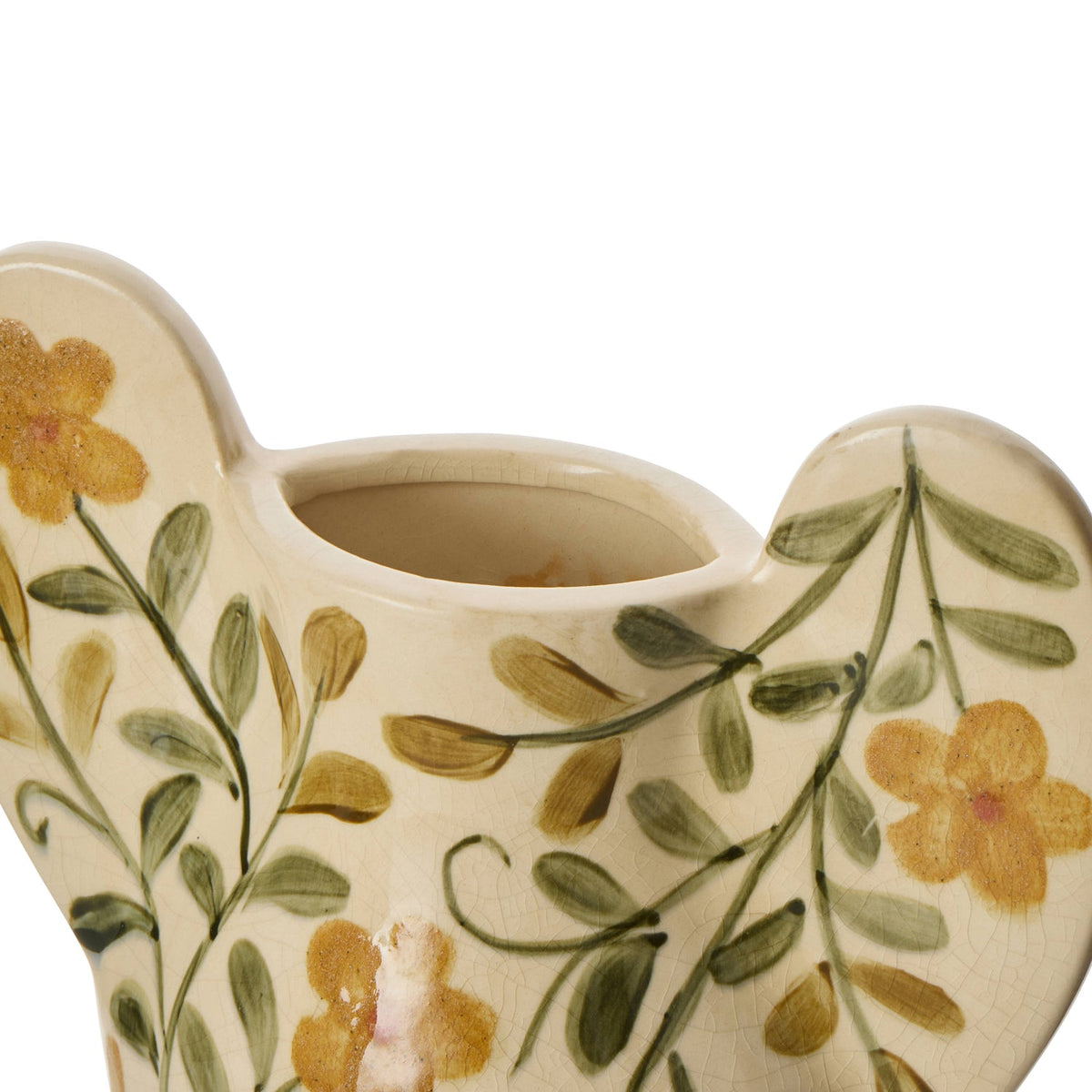 Florien Botanical Vase - Natural, Green & Amber