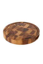 Theo Round End-Grain Acacia Board - full product view