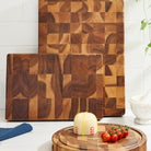 Theo Round End-Grain Acacia Board - detail or styling view 4