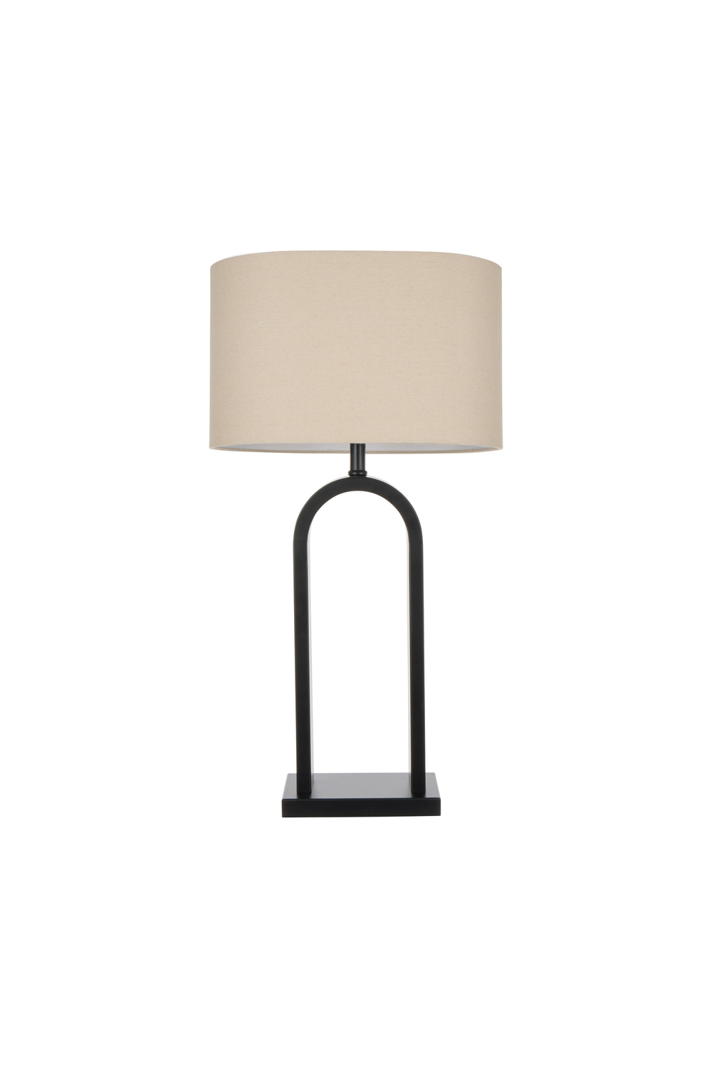 Reed Table Lamp - Taupe & Black