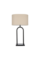 Reed Table Lamp - Taupe & Black - full product view