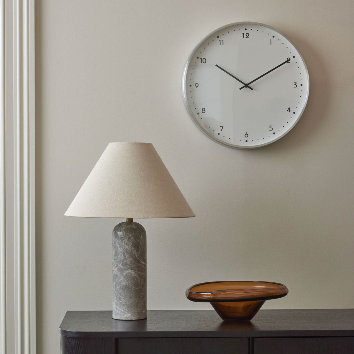 Helsinki Wall Clock - Silver - detail or styling view 3