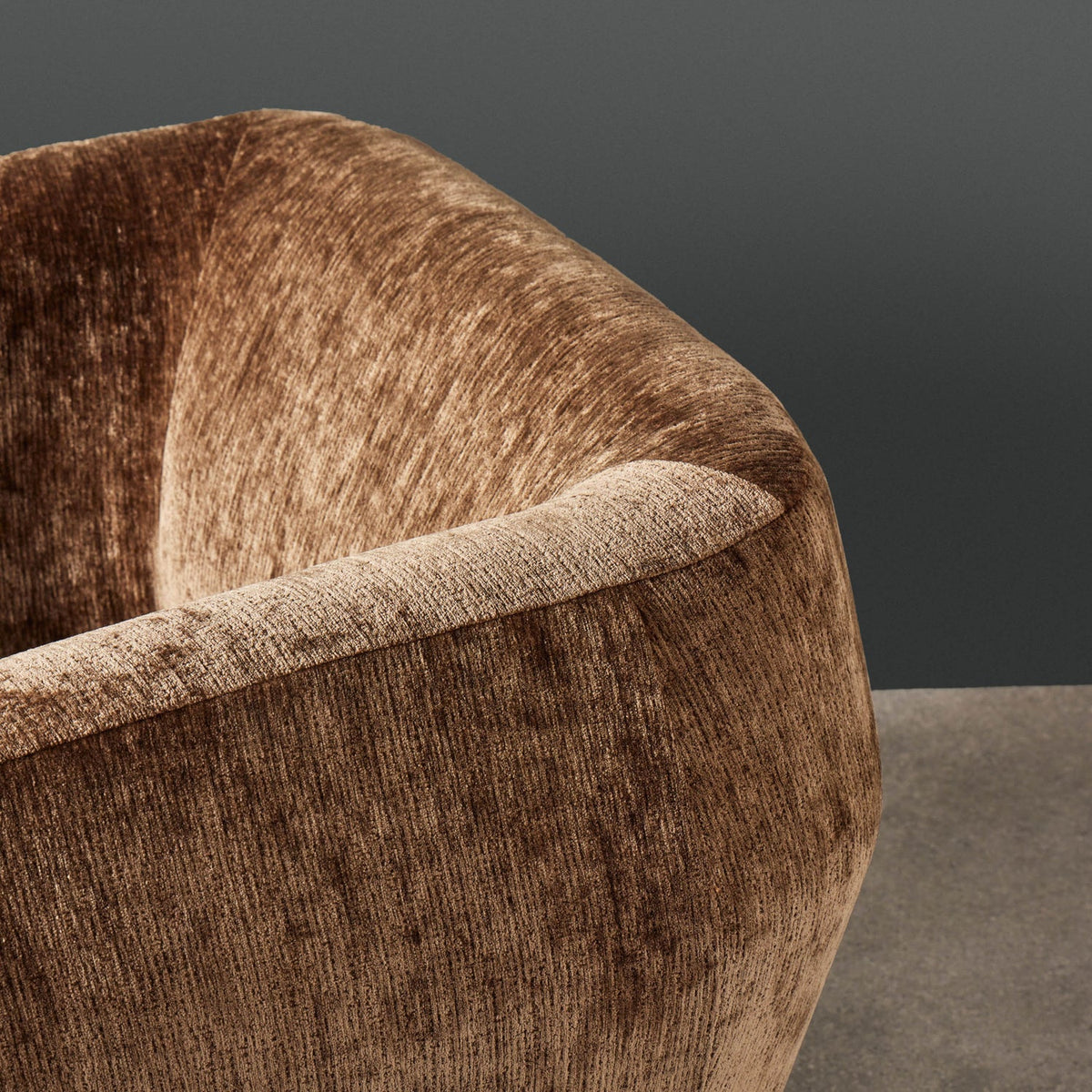 Reid Swivel Armchair - Espresso - detail or styling view 8