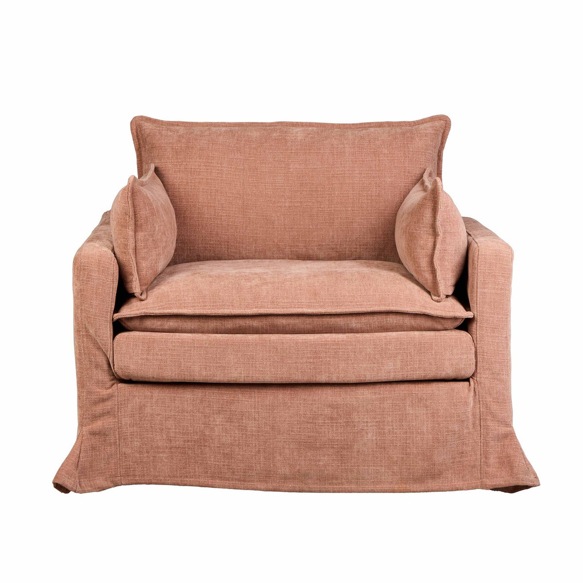 Poppy Armchair - Pale Rust - detail or styling view 2