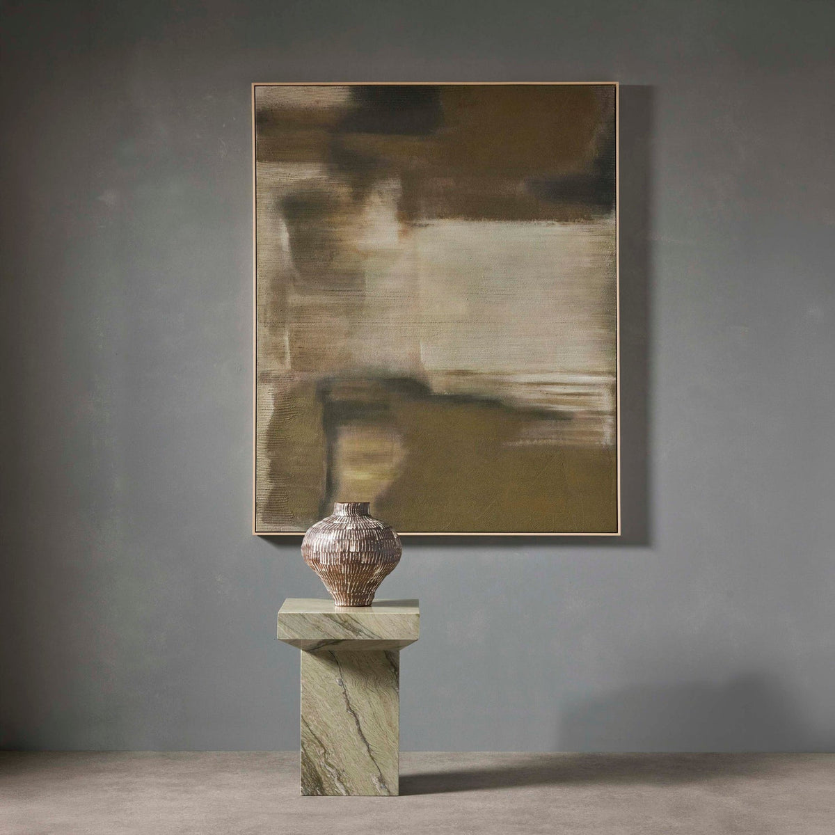 Mineral Plane Hand-Painted Wall Art - detail or styling view 2