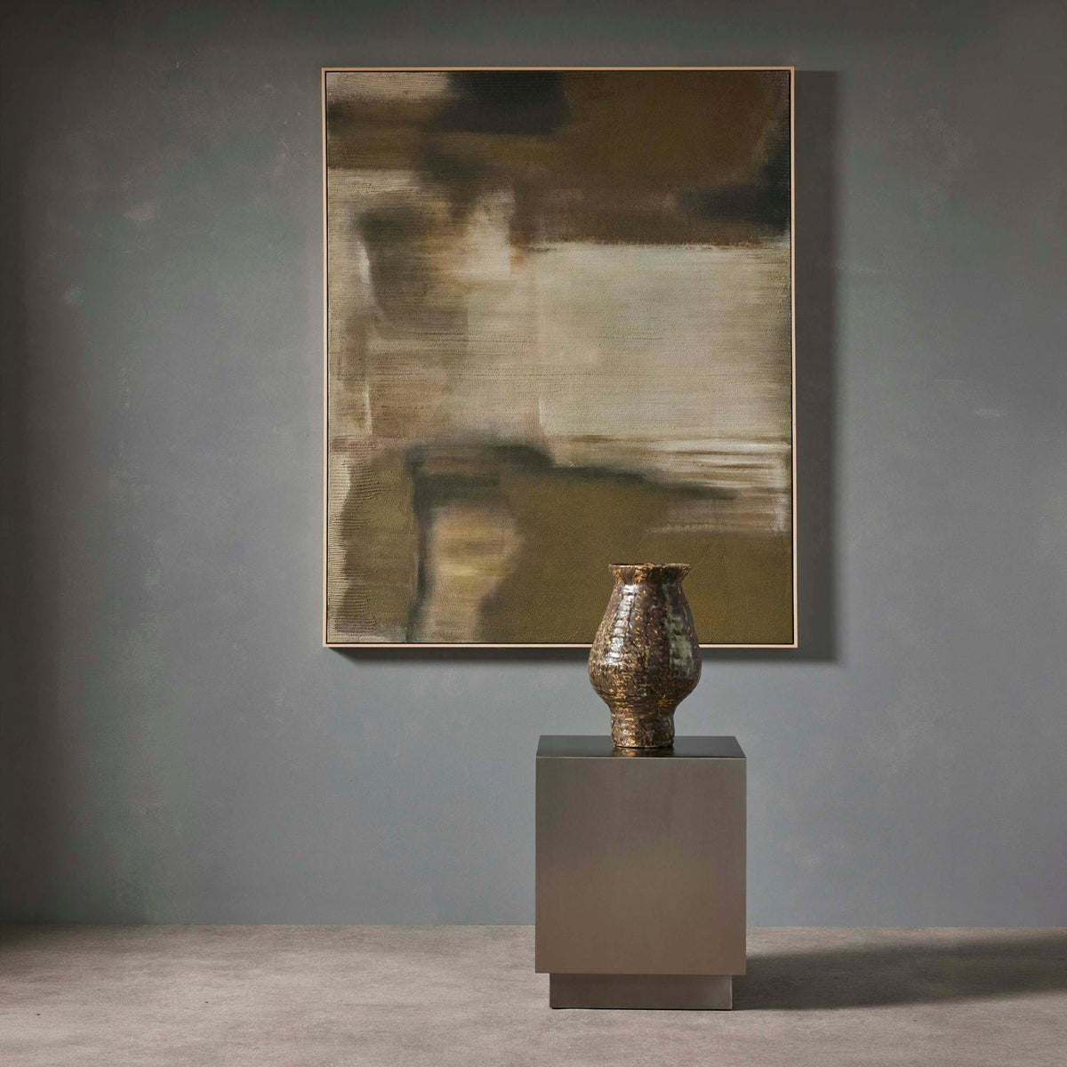 Mineral Plane Hand-Painted Wall Art - detail or styling view 3