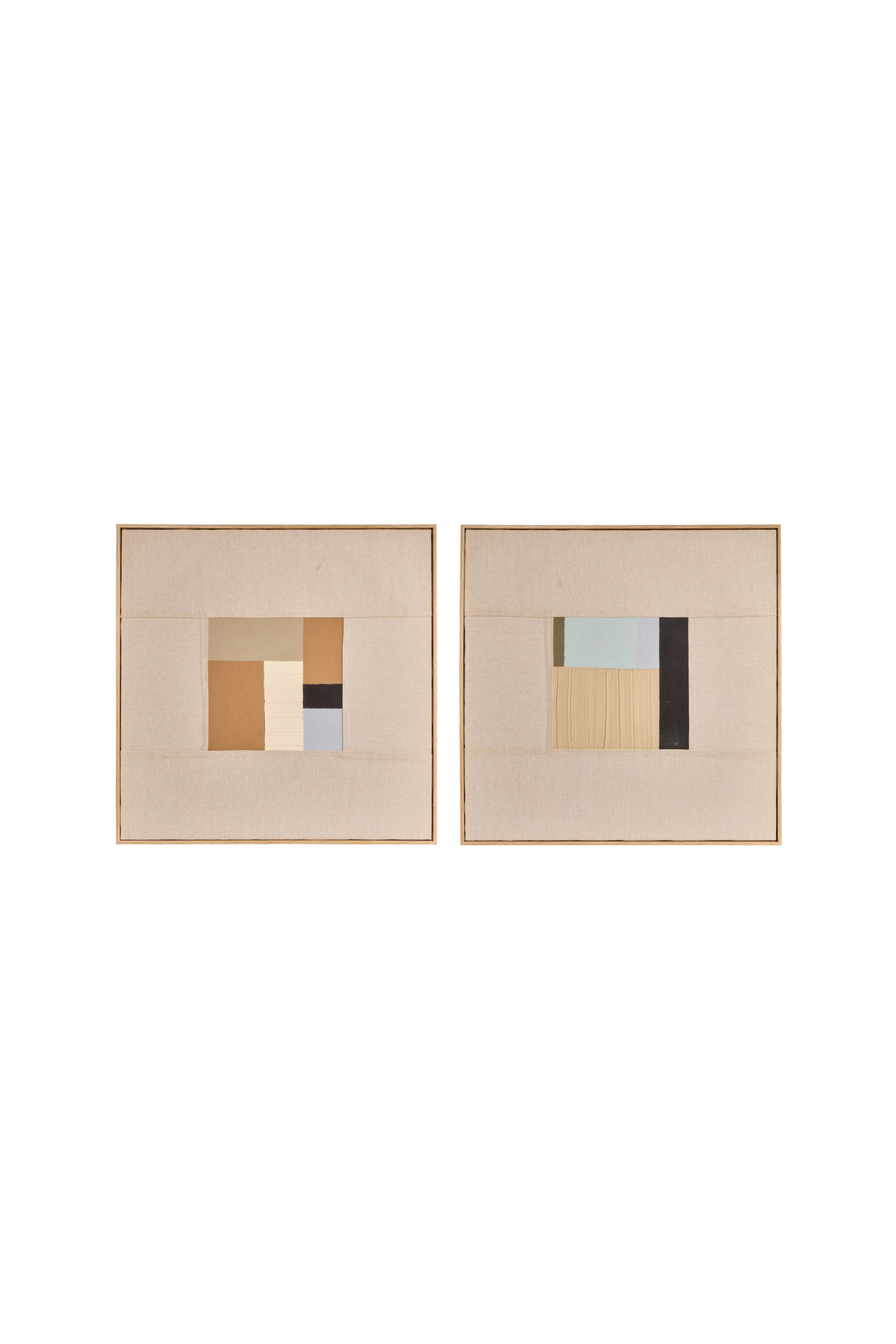 Colour Planes Wall Art - Set of 2 - full product view