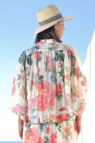 TRELISE COOPER Float Of Confidence Blouse - White Floral – additional product view