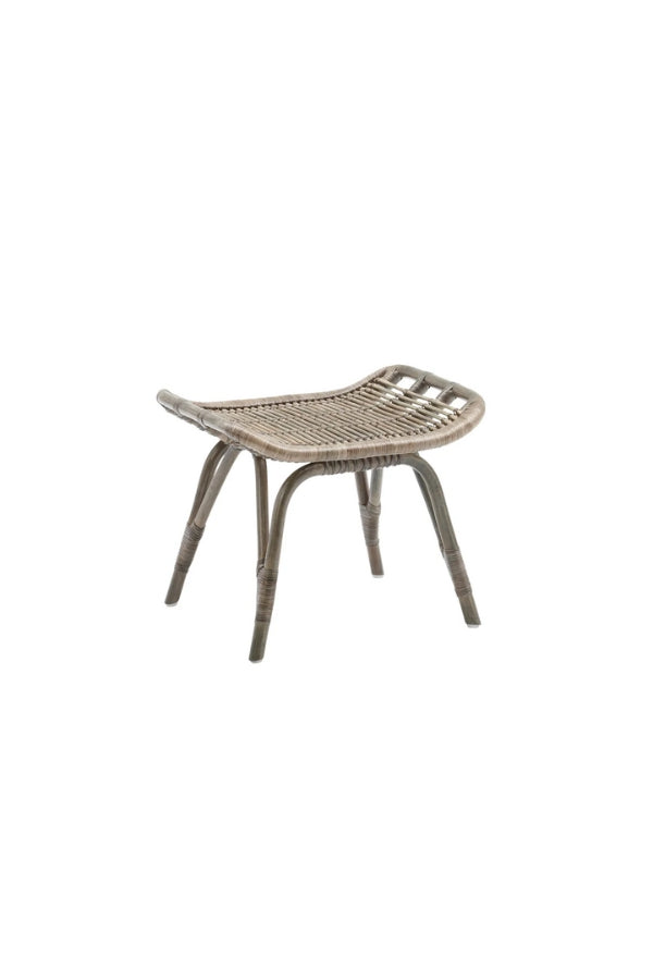 Sika Monet Rattan Foot Stool - Taupe - Magpie Style
