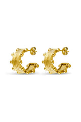 Solene Crown Hoop Earrings