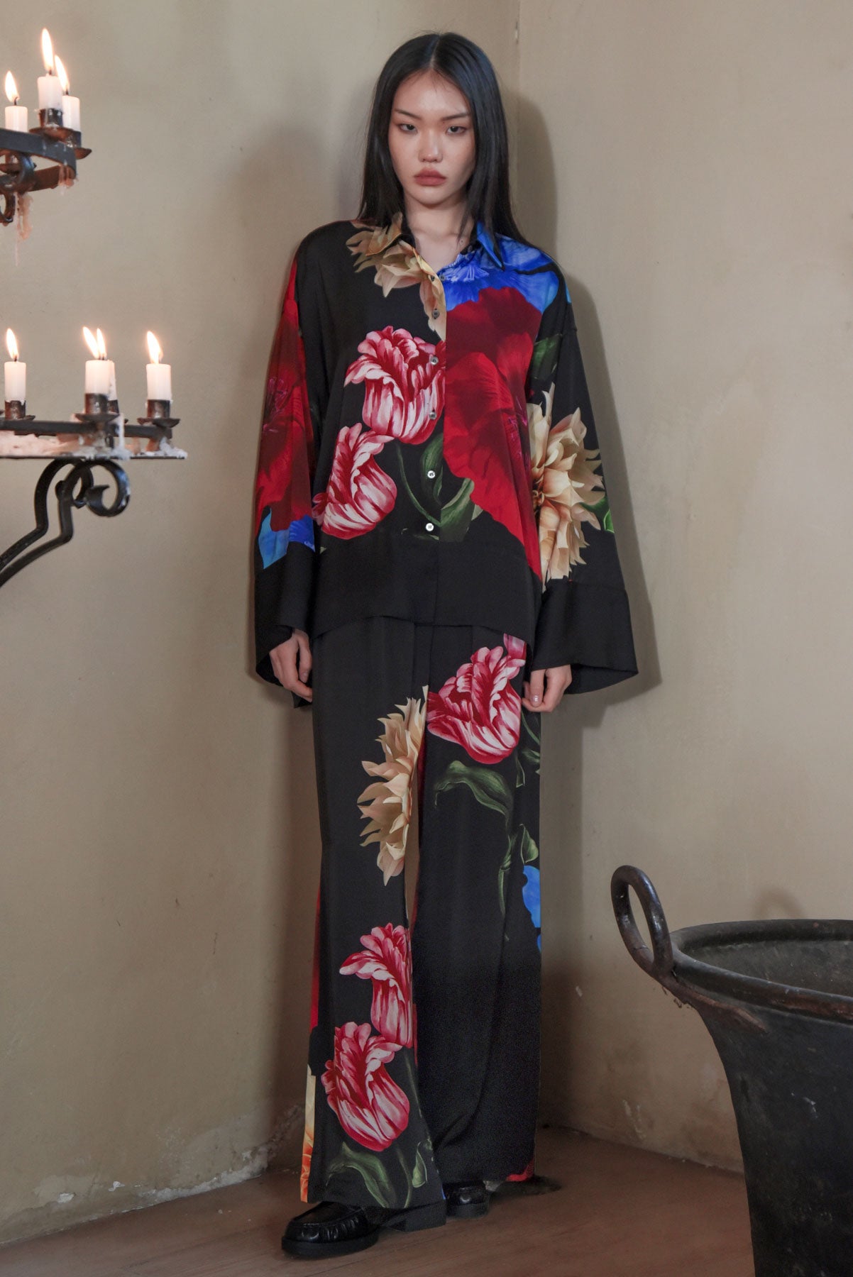 TRELISE COOPER Walk and Talk Pant - Black Floral - Magpie Style