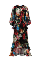 TRELISE COOPER Garden The Interruption Dress- Black Floral