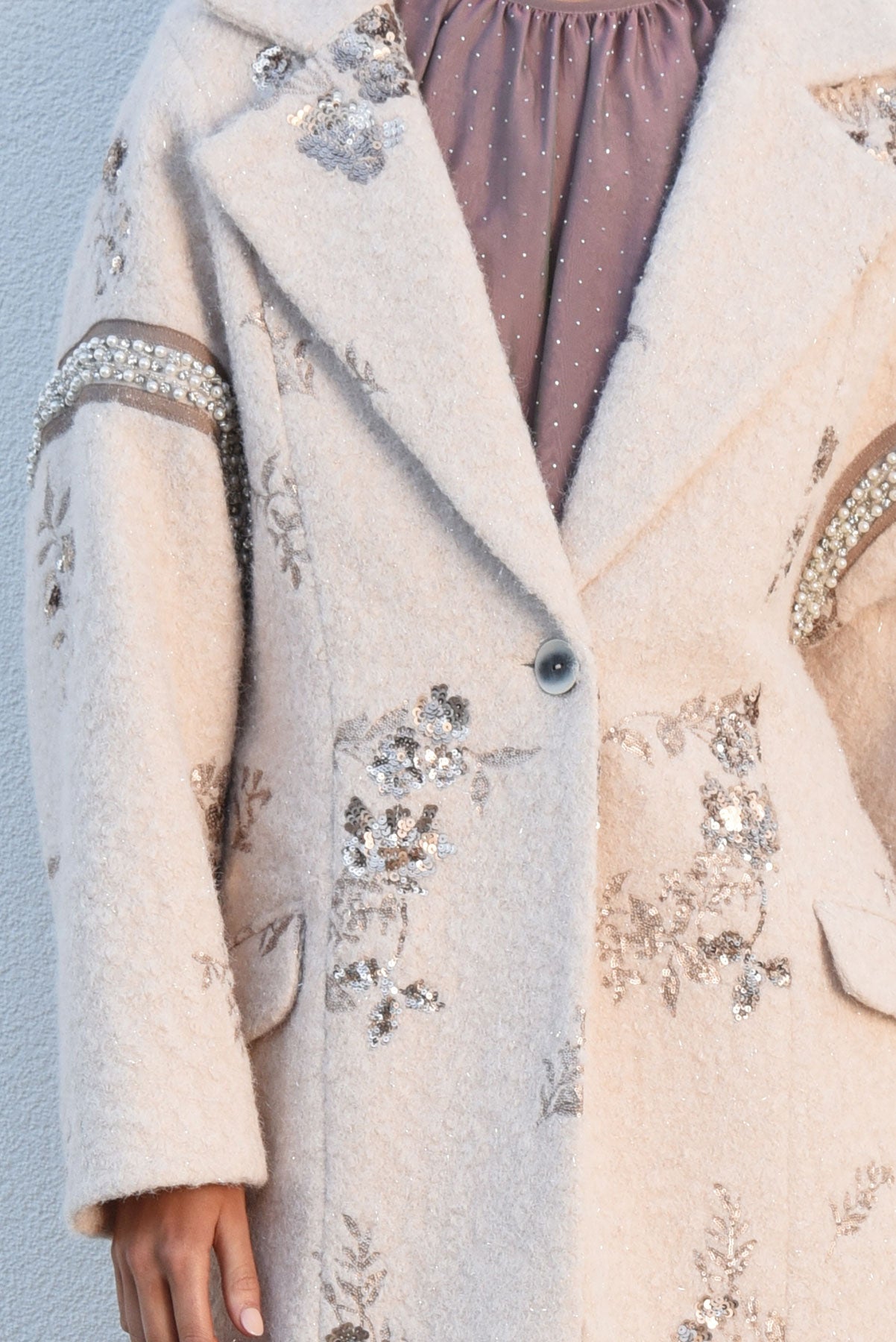TRELISE COOPER Gossip Pearl Coat - Vintage - Magpie Style