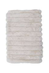 Hampton Faux Fur Blanket Ivory
