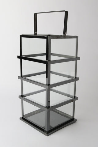 Stainless Steel Ralph Lantern - Black Nickel