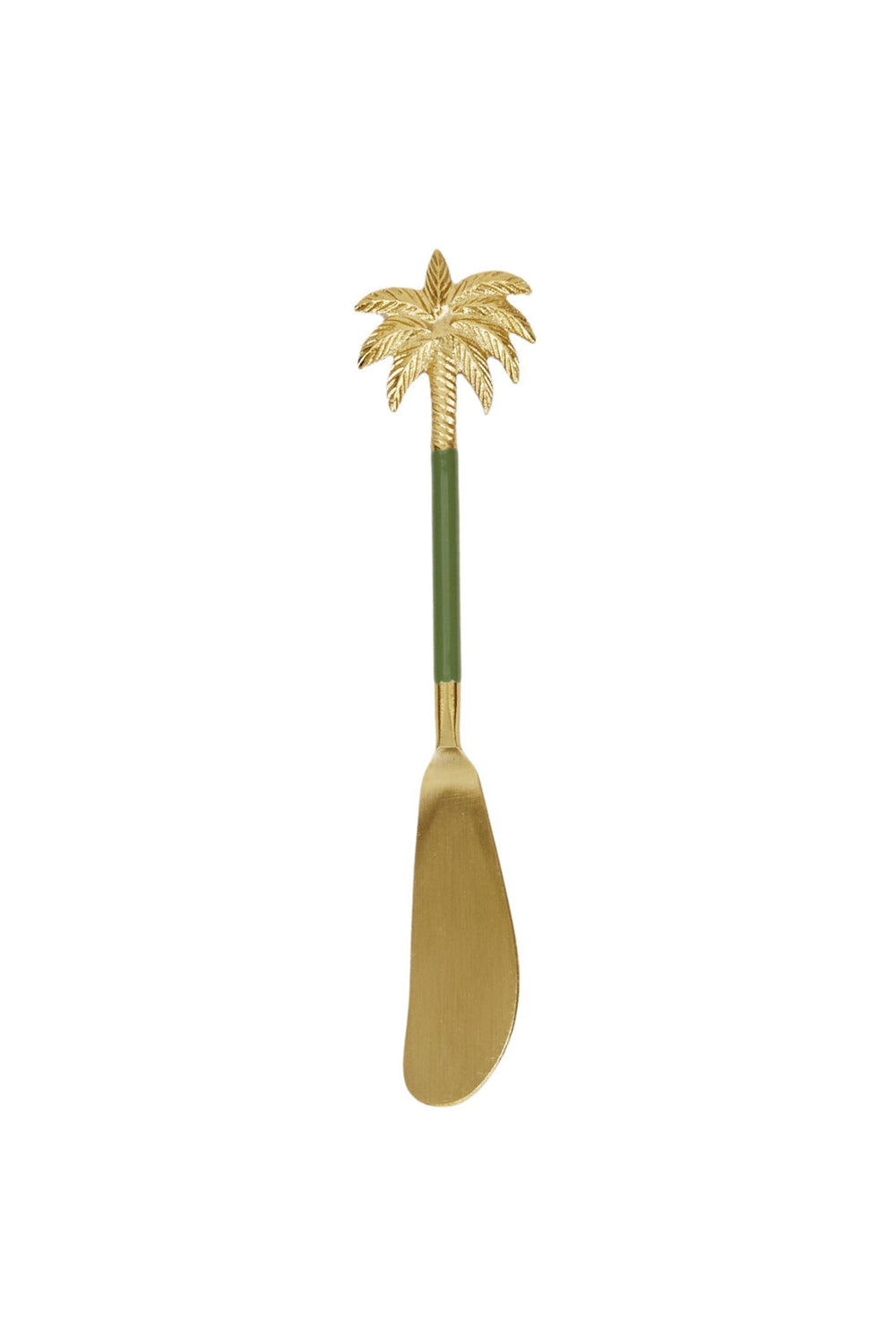 Gold Palm Green Handle Spreader