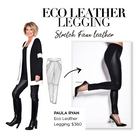 PAULA RYAN Eco Leather Roma Pant - Hickory/Black - Paula Ryan