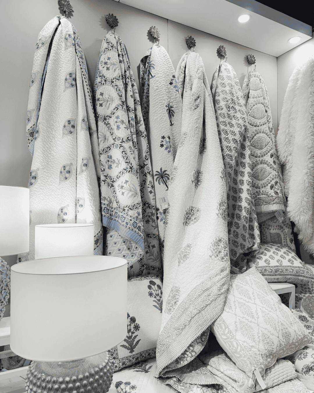 Hamptons Palm Quilt Bedspread Set - Magpie Style