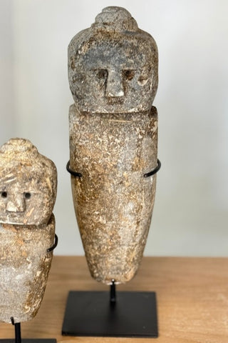Large Stone Sumba Head