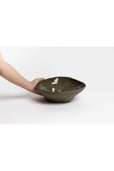 Haan Serving Bowl - Medium Olive Green