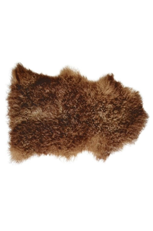 Sheepskin Rug Natural Cream/Brown 85cm - Magpie Style