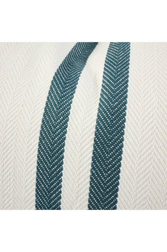 Simpatico Cushion - White/Navy 50x60cm - Magpie Style