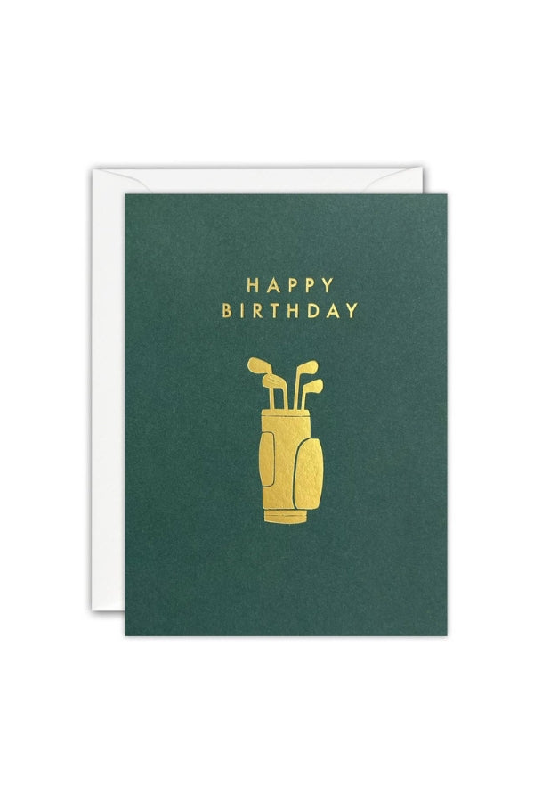 Golf Bag Birthday Mini Card - Magpie Style