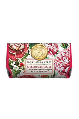 MICHEL DESIGN WORKS Large Soap Bar - Christmas Bouquet