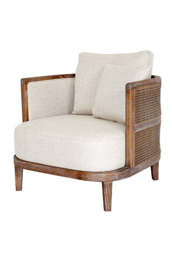 Hamptons Rattan Armchair - Magpie Style
