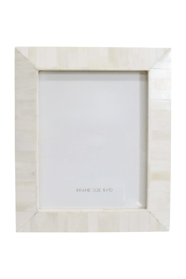 Large Tapered Photo Frame Bone Tapered - 8 x 10 - Magpie Style