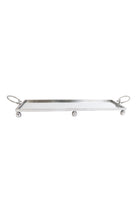 Dover Silver Metal and Mirror Tray - Rectangle - Magpie Style