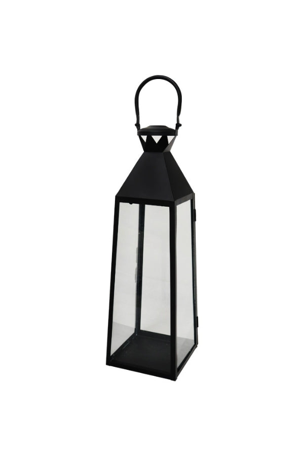 Tall Morrocan Lantern - Black - Magpie Style