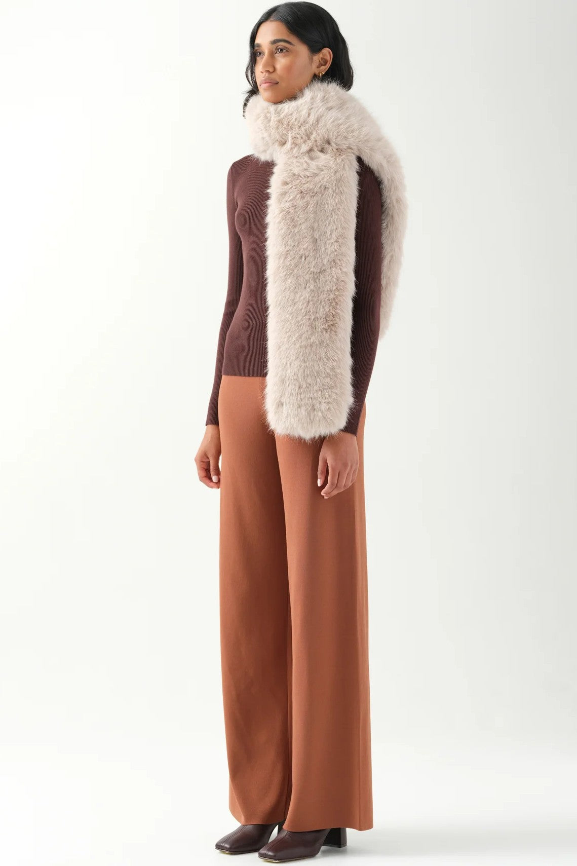 UNREAL FUR West End Scarf - Almond - Magpie Style