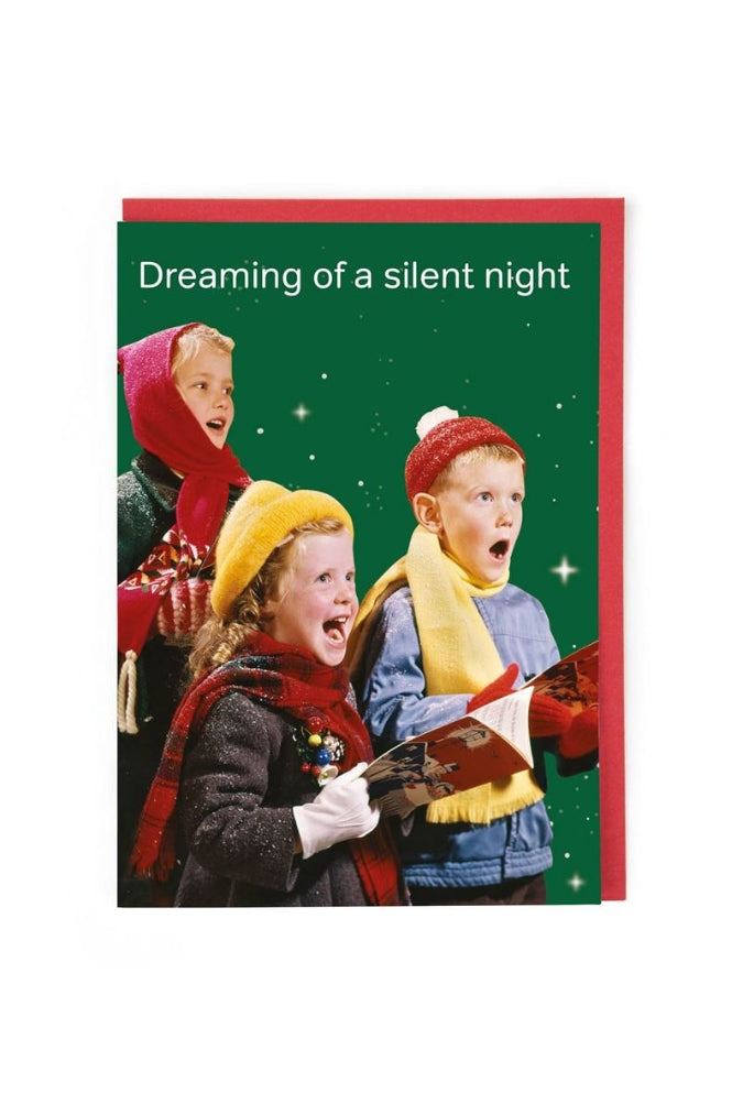 Silent Night Christmas Card - Magpie Style