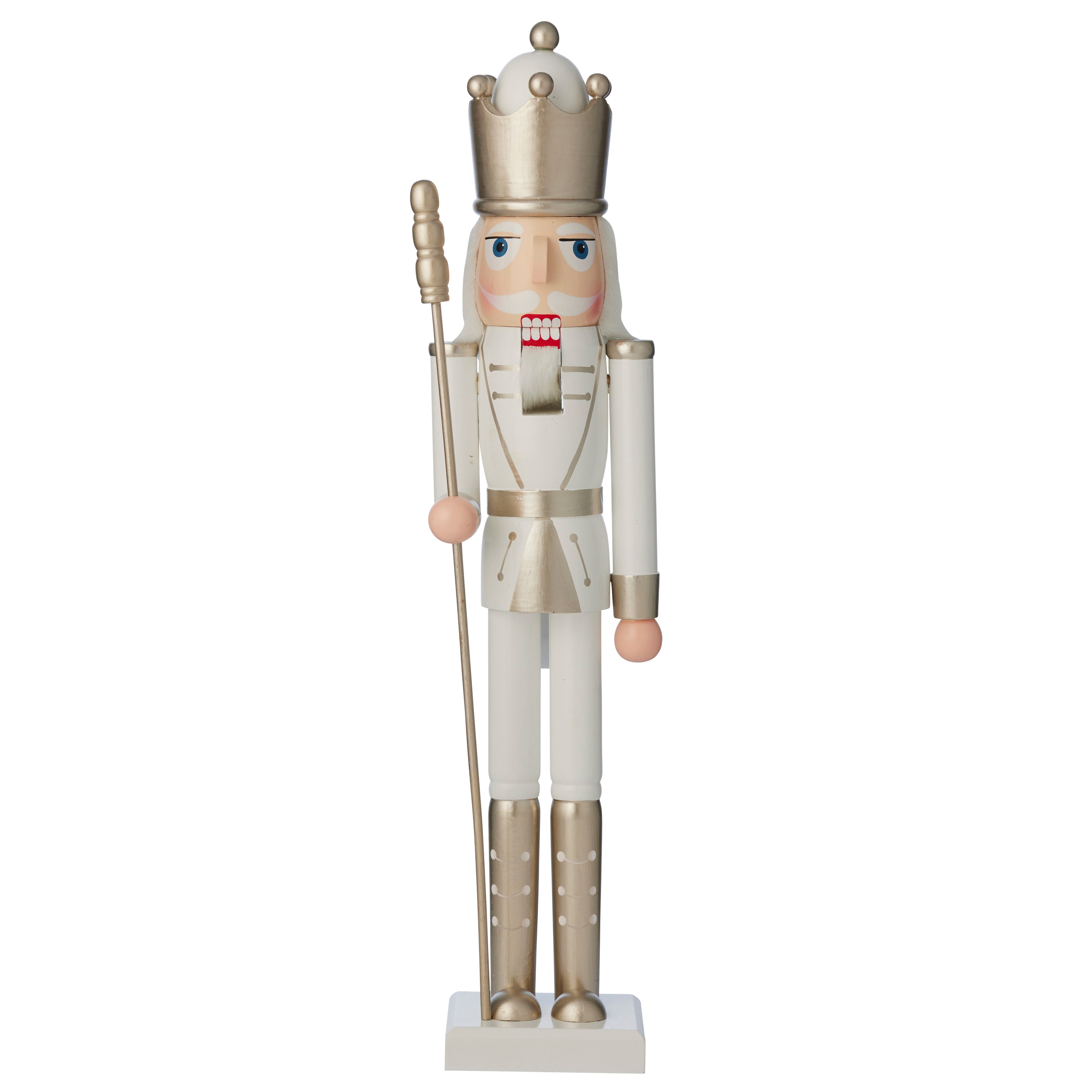 Nutcracker with Baton - Gold & Pink, 60cm