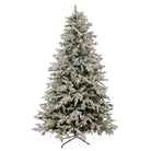 Snow-Finish Christmas Tree with LED Tips - 210cm