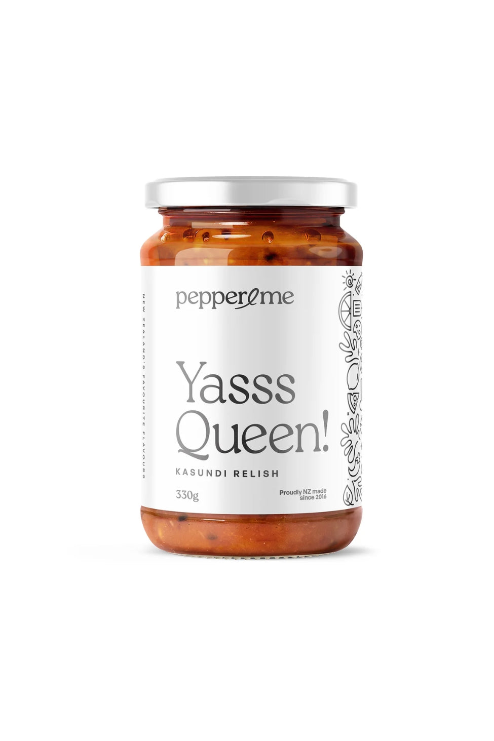 Pepper&Me Yasss Queen Kasundi Relish