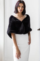 UNREAL FUR Yasmine Wrap - Black - Magpie Style