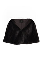 UNREAL FUR Yasmine Wrap - Black - Magpie Style