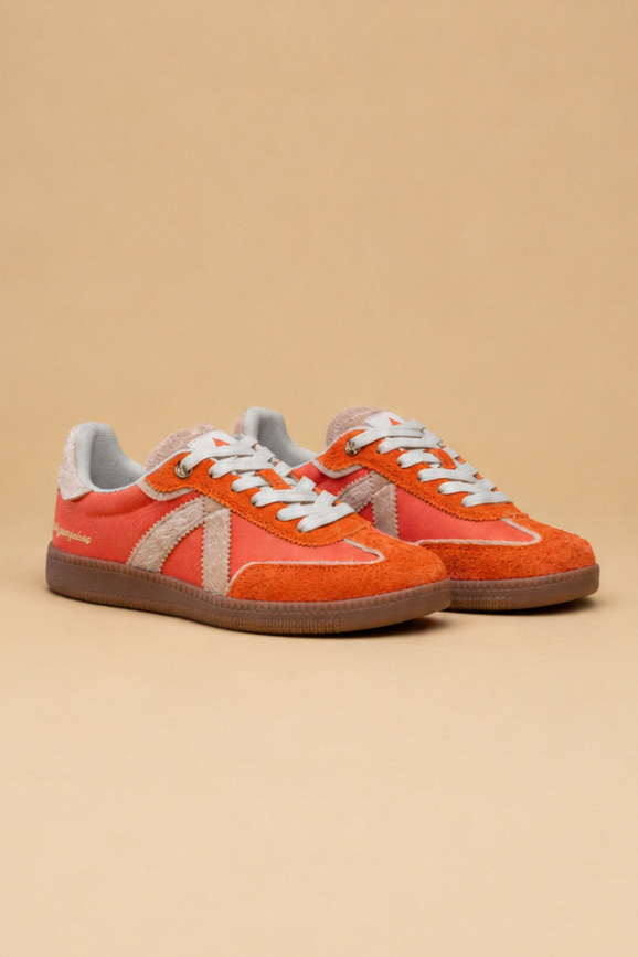 ASFVLT Elite Classic Sneaker - Orange/Tan Pony - Magpie Style