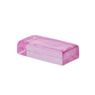 Bernard Glass Brick Sculpture - Pink - 1