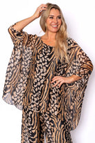 ITALIAN CLOSET Sultana Animal Print Batwing Top - Magpie Style